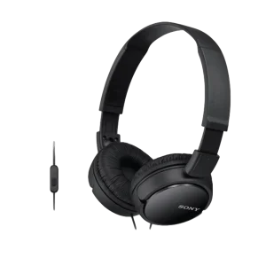 אוזניות מבית SONY דגם MDR ZX110AP צבע שחור