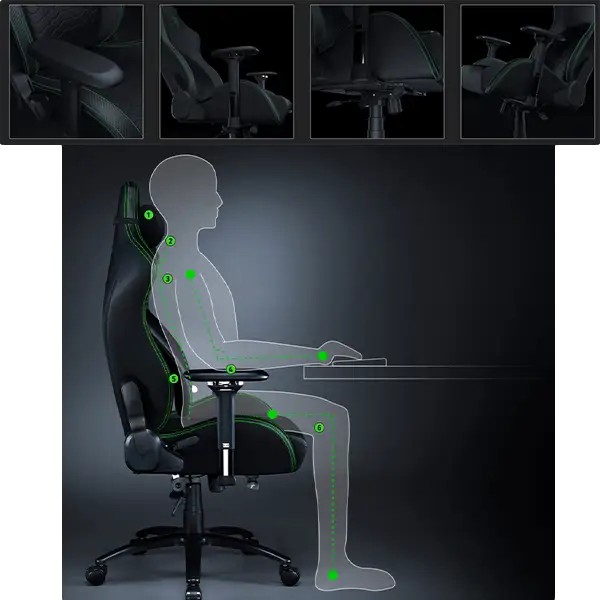 כיסא גיימינג RAZER ISKUR – תמונה 4