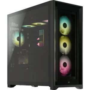 מארז למחשב CORSAIR iCUE 5000X RGB Tempered Glass Mid-Tower ATX Smart Case
