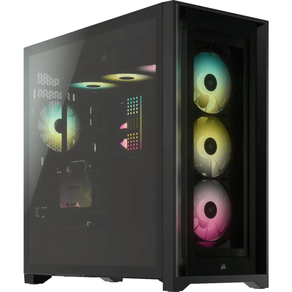 מארז למחשב CORSAIR iCUE 5000X RGB Tempered Glass Mid-Tower ATX Smart Case