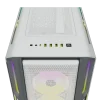 מארז למחשב CORSAIR iCUE 5000T RGB Tempered Glass Mid-Tower ATX- לבן – תמונה 3