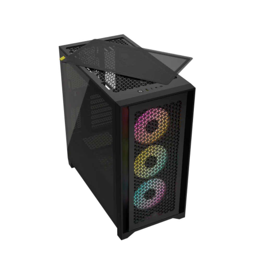מארז למחשב שחור CORSAIR 4000D RGB Airflow Mid Tower – תמונה 7