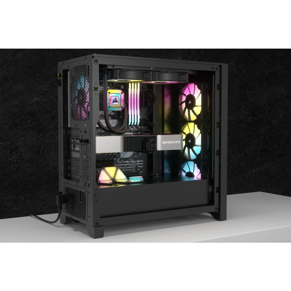 מארז למחשב שחור CORSAIR 4000D RGB Airflow Mid Tower – תמונה 8