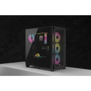 מארז למחשב שחור CORSAIR 4000D RGB Airflow Mid Tower