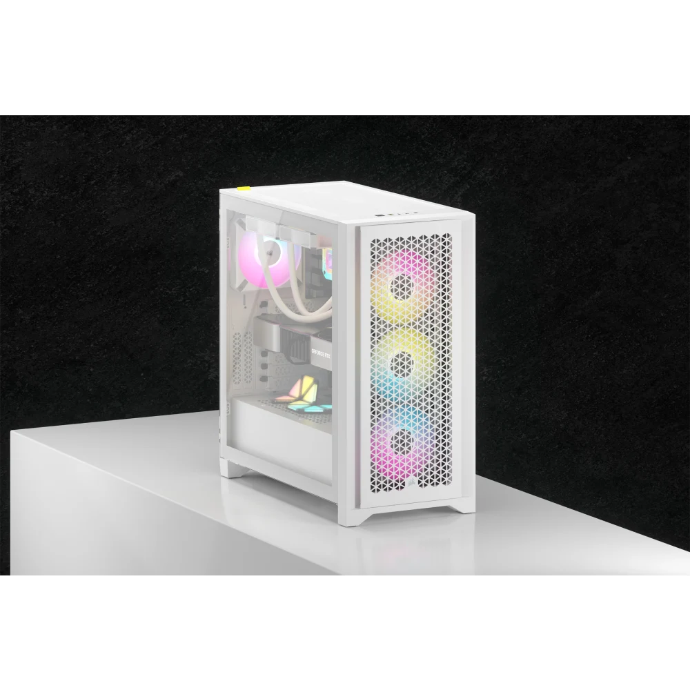 מארז למחשב לבן CORSAIR 4000D RGB Airflow Mid Tower – תמונה 2