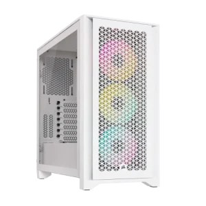 מארז למחשב לבן CORSAIR 4000D RGB Airflow Mid Tower
