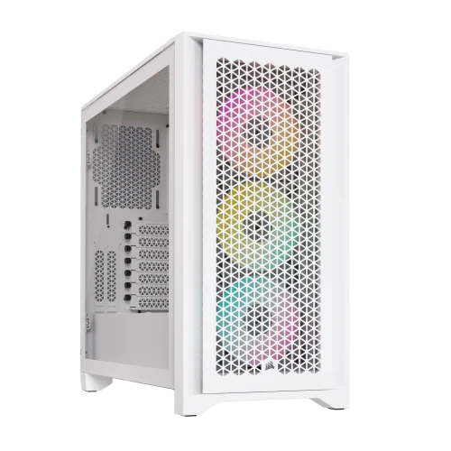 מארז למחשב לבן CORSAIR 4000D RGB Airflow Mid Tower