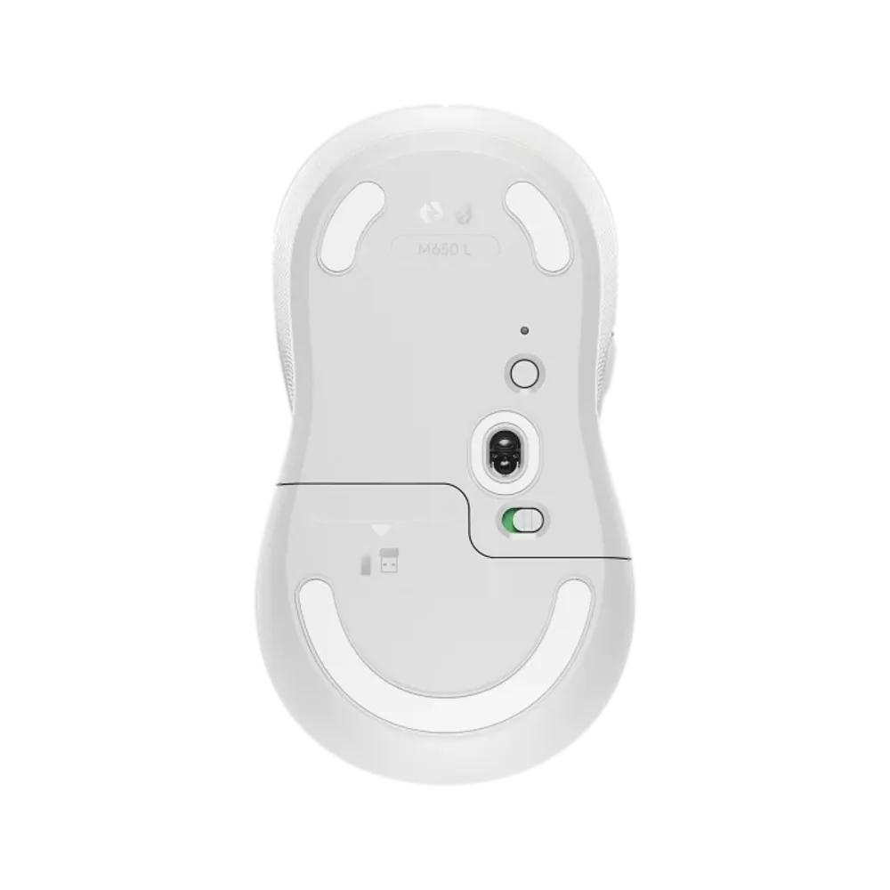 עכבר LOGITECH M650 LARGE 2.4/BT לבן – תמונה 4