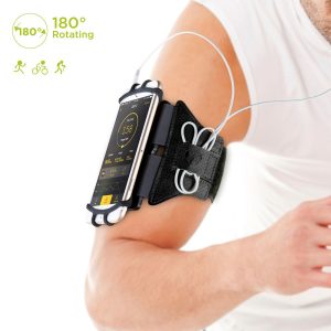 רצועת ספורט אוניברסלית MIRACAS EMP-8128 ARMBAND שחור