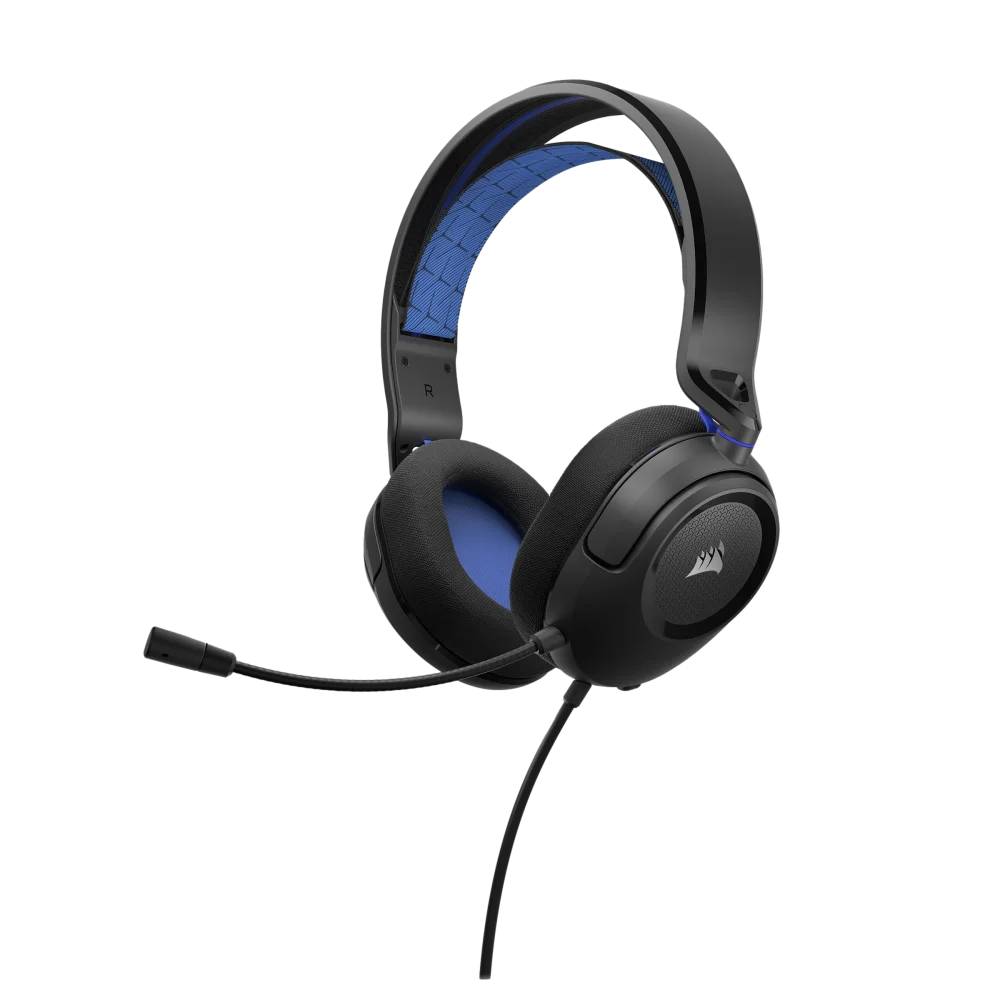 אוזניות גיימינג כחול CORSAIR HS35 v2 Multiplatform – תמונה 4