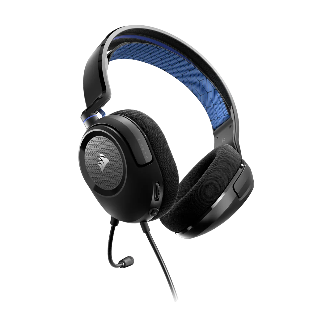 אוזניות גיימינג כחול CORSAIR HS35 v2 Multiplatform