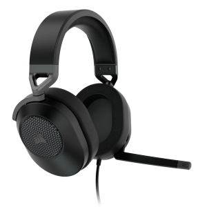 אוזניות גיימינג CORSAIR HS65 SURROUND 7.1 – שחור