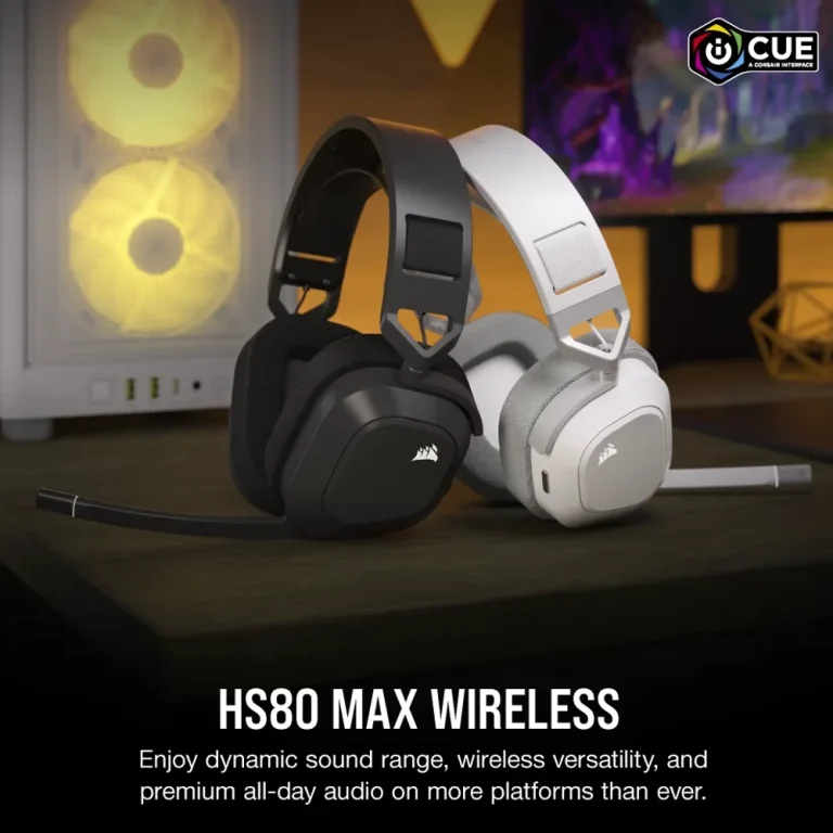 אוזניות גיימינג אלחוטיות CORSAIR HS80 MAX WIRELESS – תמונה 4