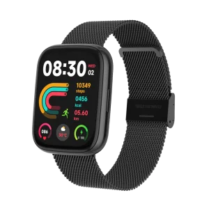 שעון חכם FITPRO S4 – בצבע שחור, השותף המושלם לסגנון חיים פעיל, בריא ומלא בסטייל!