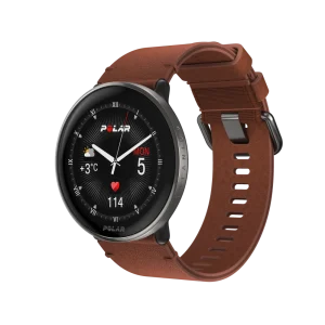 שעון כושר Polar Ignite 3 טיטניום ברונזה עם רצועת עור