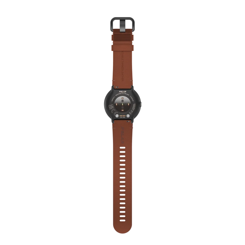 שעון כושר Polar Ignite 3 טיטניום ברונזה עם רצועת עור – תמונה 4