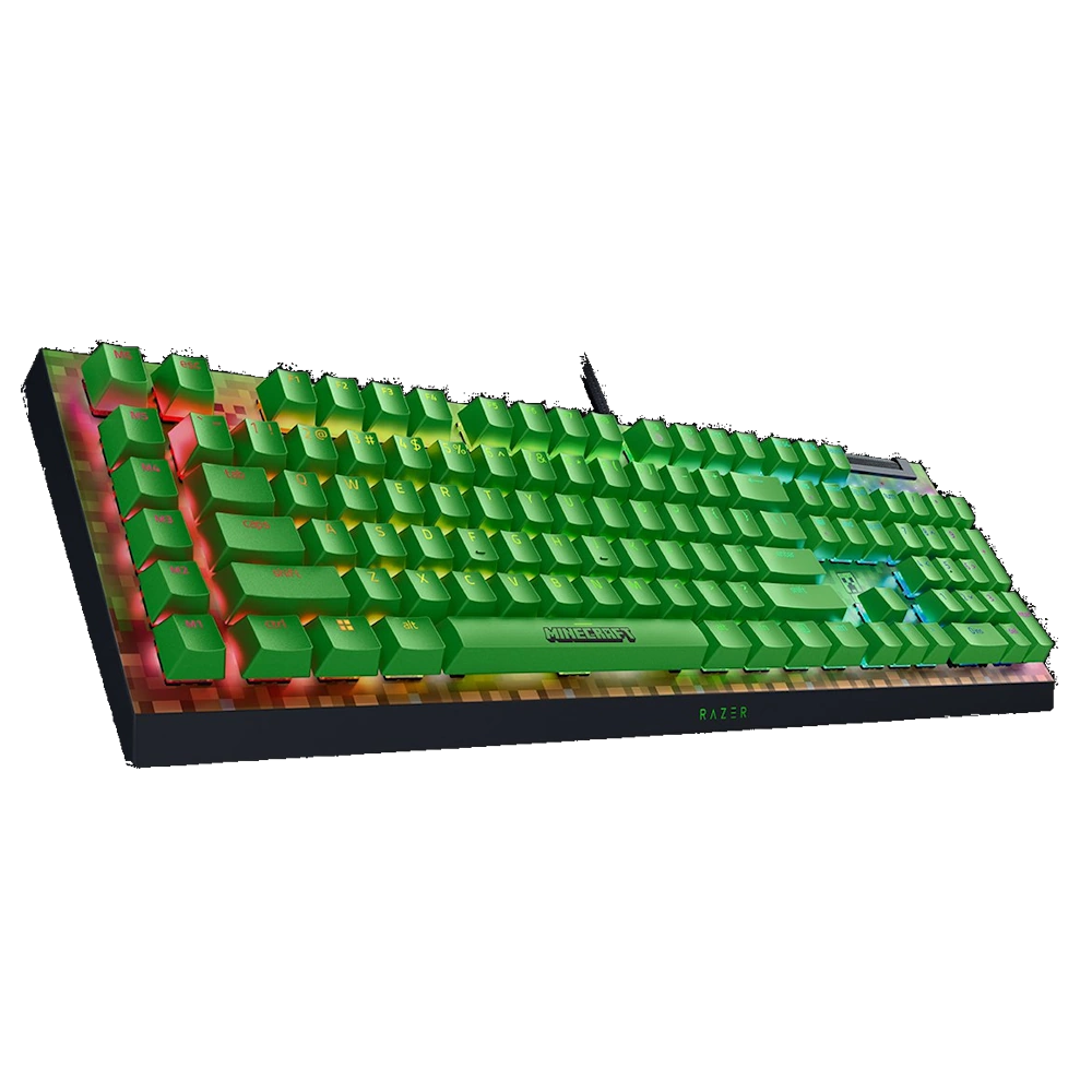 Minecraft Edition Razer BlackWidow V4 X – מקלדת גיימינג מכנית – תמונה 3